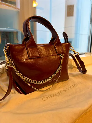 Charles  Keith Burgundy Bag – Like New with Dust Bag