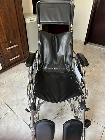 Wheel chair with leg  back reclining