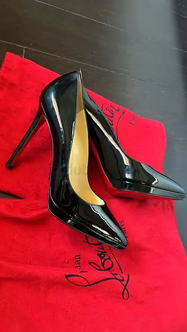 Christian Louboutin New Simple Pump 100 Black Patent Leather - Women Shoes