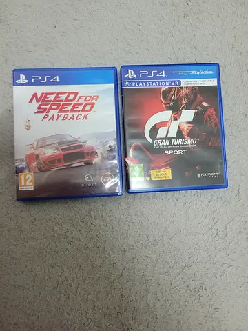 Pair of PS4 Racing Games - Gran Turismo Sport + Need for Speed Payback