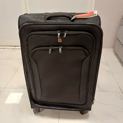 Wenger Vibrave 68Cm Softcase 4 Double Wheel Expandable Check-In Luggage Trolley - 612553 68Cm Black