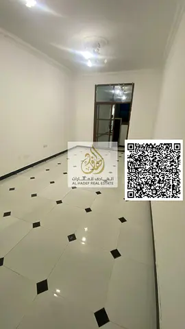 For annual rent in Ajman, a studio apartment with a separate kitchen and balcony, second tenant, ve