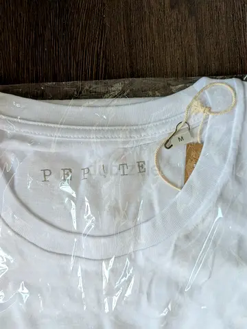 White Pepite Cotton T-shirt, French stylish brand, Size M, New with tags, soft organic cotton