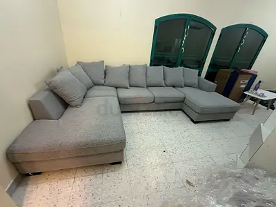 The One Kingston U Shape Sofa Gray Excellent Condition