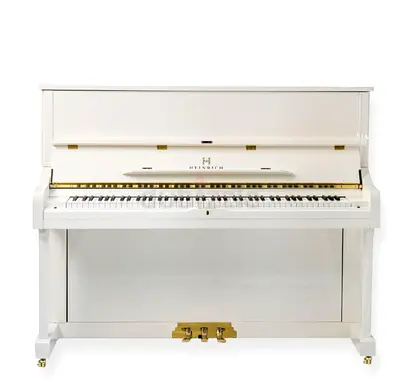 Heinrich Upright Piano HUP-121W – High Gloss White