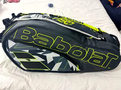 Babolat RHX6 Pure Aero Grey Yellow White Tennis Racquet Bag