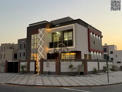 Corner villa on two streets, directly opposite the mosque on the main road. 3800 sq ft. Price includes all amenities such as air conditioning, registr