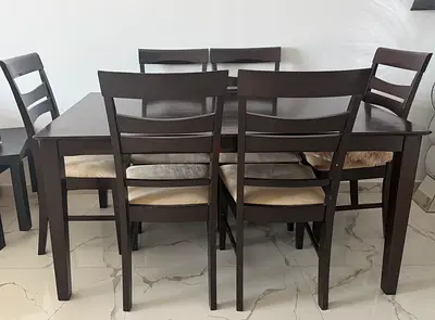 Dining table with 6 chairs
