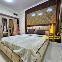 Two-bedroom apartment with a living room, fully furnished with new furniture, available for monthly