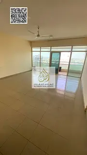 Two bedrooms and a living room for annual rent in Horizon Towers with private parking