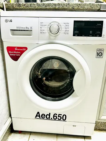 LG 8kg Front Load Washing Machine - Direct Drive, Good Condition