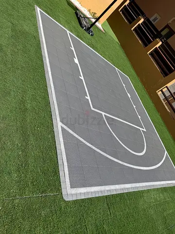 Outdoor basketball court