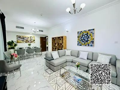Fully Furnished 2BHK for Monthly Rent in Oasis Tower 2 - Open View and Parking Included