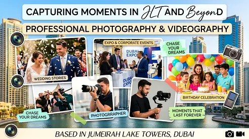 🎥 Transform Your Vision Into Stunning Visuals | Professional Photography  Videography in JLT Dubai