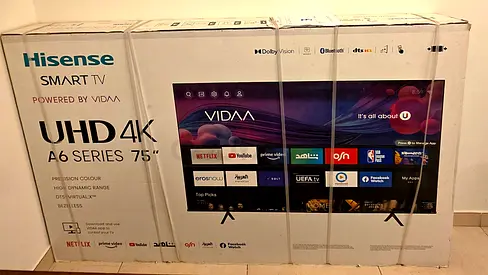 Hisense 75 UHD 4K Smart TV (A6 Series) - Brand New in Box