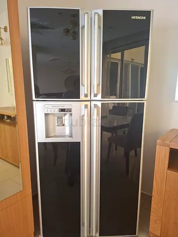 Hitachi 4-Door Refrigerator with Water Dispenser - Good Condition