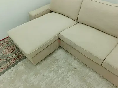 Ikea kivik beige color four seater lshape sofa