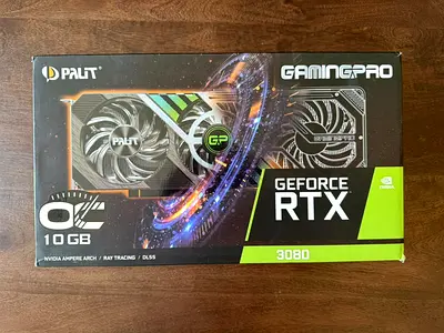 Palit RTX 3080 GamingPro OC 10GB – Full Box