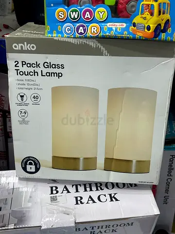 Anko 2 Pack Glass Touch Lamp