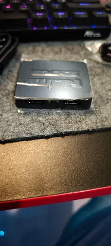 HDMI splitter 2-Port with LED Indicators with power cable and HDMI cable also