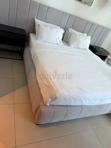 Bed super king size with mattress  wall board