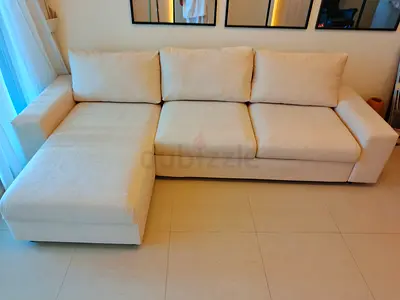 Vimle ikea wide armrest lshape sofabed with storage space