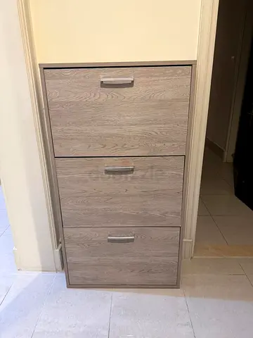 IKEA 3-Drawer Shoe Cabinet in Light Oak Finish
