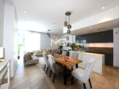 Fully Furnished 2BR+Maid| Partial Sea View| Vacant