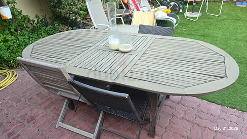 Wooden garden table