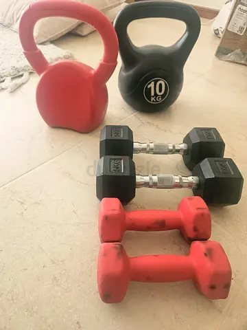 Mix of dumbbell and kettlebell