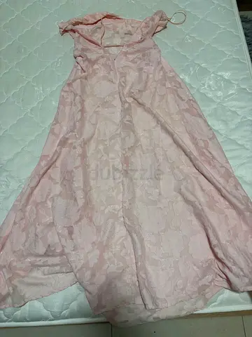 Light Pink Floral Midi Dress