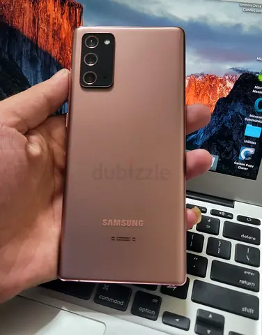 Samsung Galaxy Note 20 5G -style phone in bronze — good condition