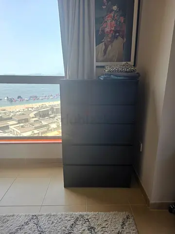 IKEA KULLEN Chest of 5 Drawers – Black-Brown | AED 90