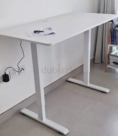 white electric sit/stand desk 120x60cm