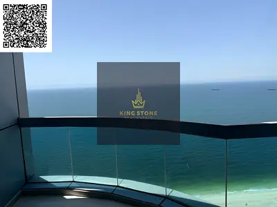 Luxury Apartment for Rent in Corniche Tower Spacious 2-bedroom apartment with a large living room, offering an elegant lifestyle with a direct sea vi