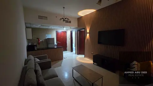 Furnished one-bedroom apartment for annual rent in Al Nuaimiya 3, City Towers complex, with free pa