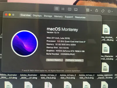iMac 27 inch 32GB 1.02TB 4K display 3.5 GHZ CORE i7