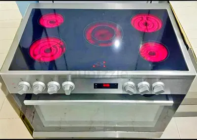 Beko Stylish 5 Hob Electric Ceramic Cooking Range 90x60 cm