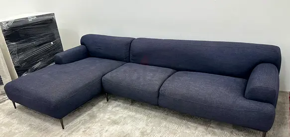 Like new condition the loom collection lshape sofa