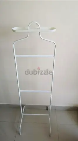 Ikea Coat clothes metal white rack