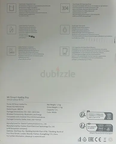 Like New Xiaomi Mi Smart Kettle Pro - 1.5L Electric Kettle (White)