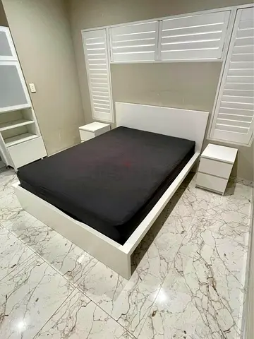 Ikea bed and mattress/ queen size
