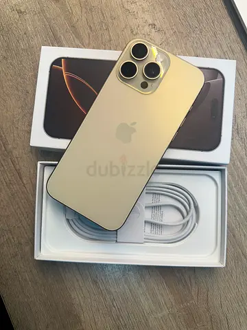 iPhone 16 Pro max Gold 256GB with Box and Charger Cable ,still under Apple warrenty