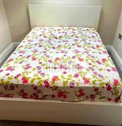 Ikea Queen size bed with mattress available in perfect condition