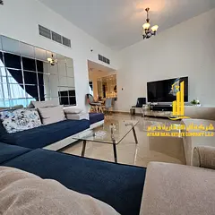 The most beautiful two-bedroom apartment with a sea view, newly furnished, for monthly rent in Ajman