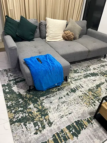 Sofa L Shap, Chair  Carpet from homecenter Good Condition