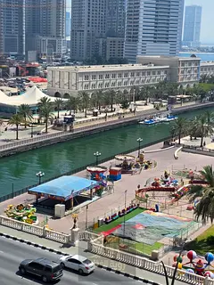 Spacious 3-Bedroom Apartment with Living Room and Sea-View Balcony | Free AC | Al Qasba | AED 60,000