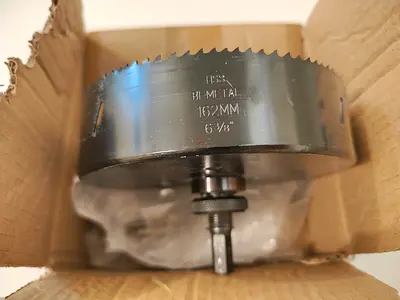 160mm Bi-Metal Hole Saw with Arbor (New)