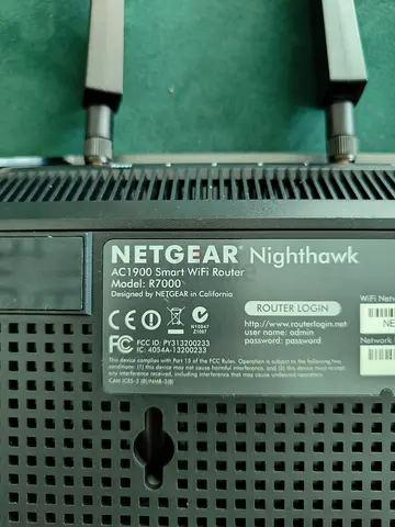NETGEAR Nighthawk R7000 AC1900 Smart WiFi Router - Good Condition