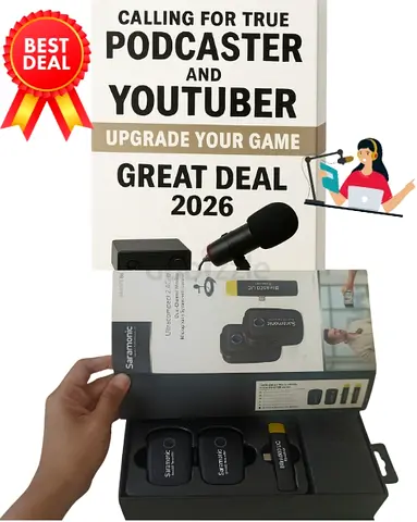 Podcaster  Youtuber upgrade your end game with Lavalier Saramonic Blink 500 B6 Wireless Microphone